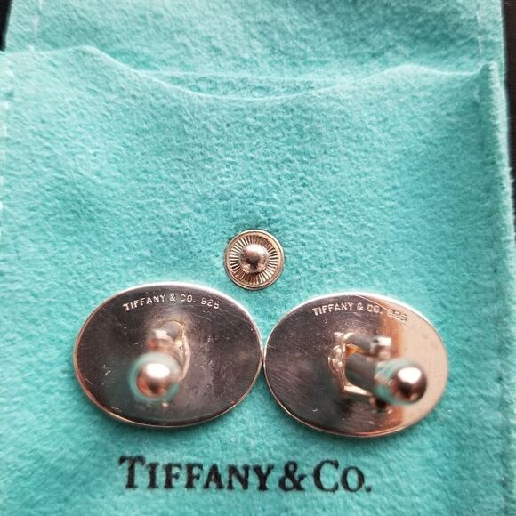 Tiffany & Co. Oval Cufflinks - Picture 4 of 6
